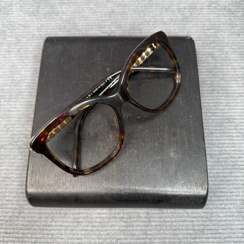 Bvlgari 8155 Serpenti Sunglasses Tortoise Shell Gold Enamel‎ Cat Eye 504/13 57mm